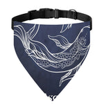 Astrology Pisces Sign Print Over The Collar Dog Bandana