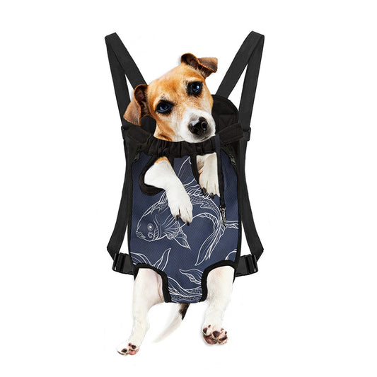 Astrology Pisces Sign Print Pet Carrier Backpack
