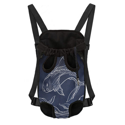 Astrology Pisces Sign Print Pet Carrier Backpack