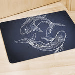 Astrology Pisces Sign Print Polyester Doormat