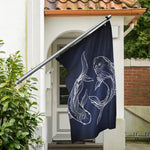 Astrology Pisces Sign Print Polyester Flag