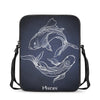 Astrology Pisces Sign Print Rectangular Crossbody Bag