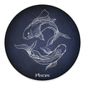 Astrology Pisces Sign Print Round Floor Mat
