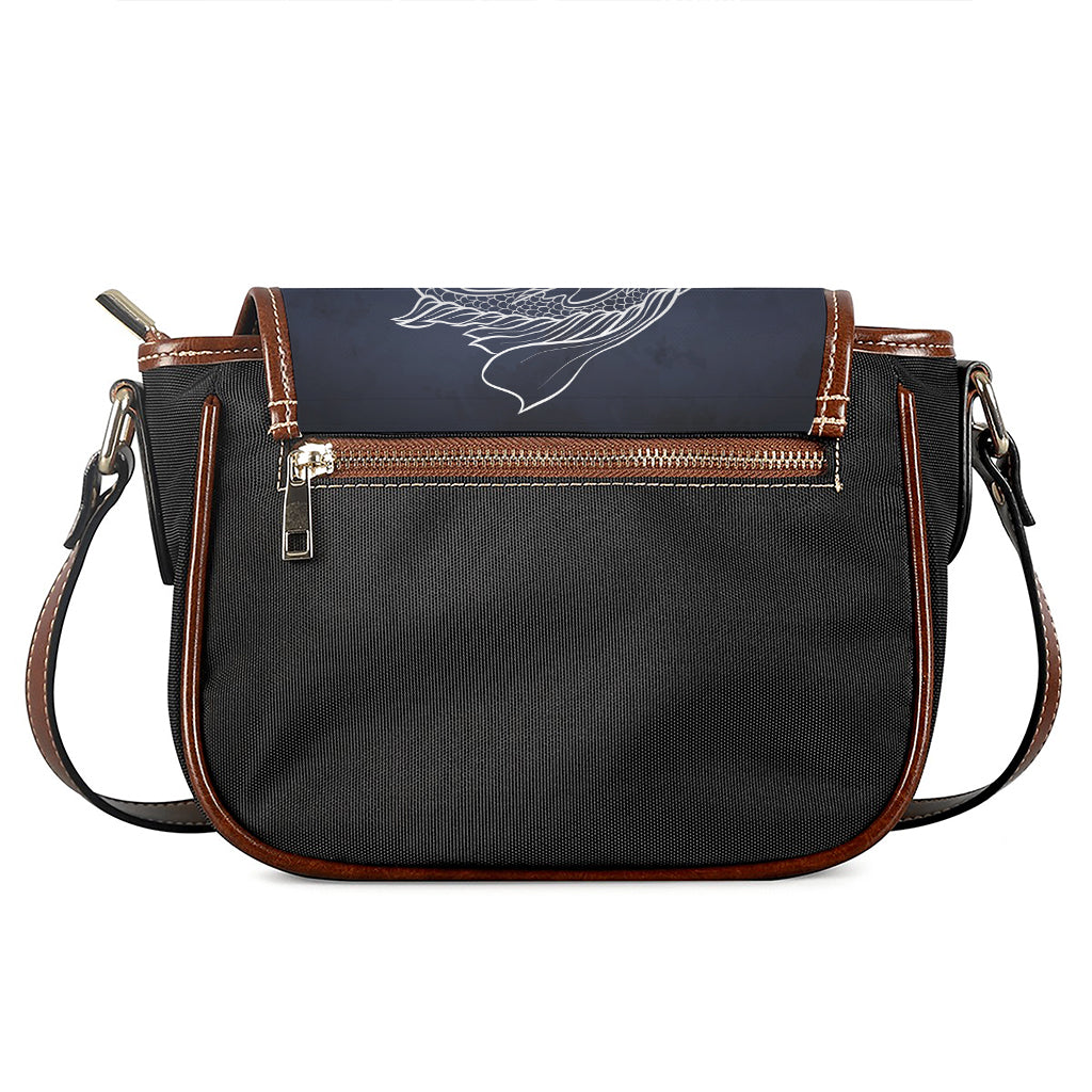 Astrology Pisces Sign Print Saddle Bag