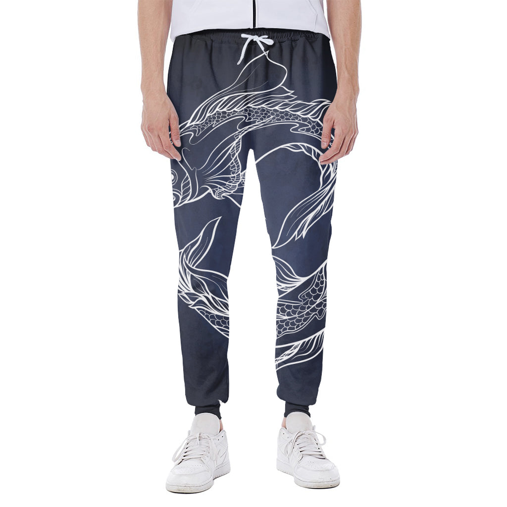 Astrology Pisces Sign Print Scuba Joggers