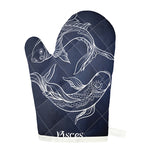 Astrology Pisces Sign Print Single Oven Mitt