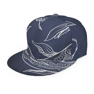 Astrology Pisces Sign Print Snapback Cap