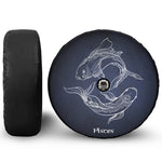 Astrology Pisces Sign Print Tire Cover With Camera Hole
