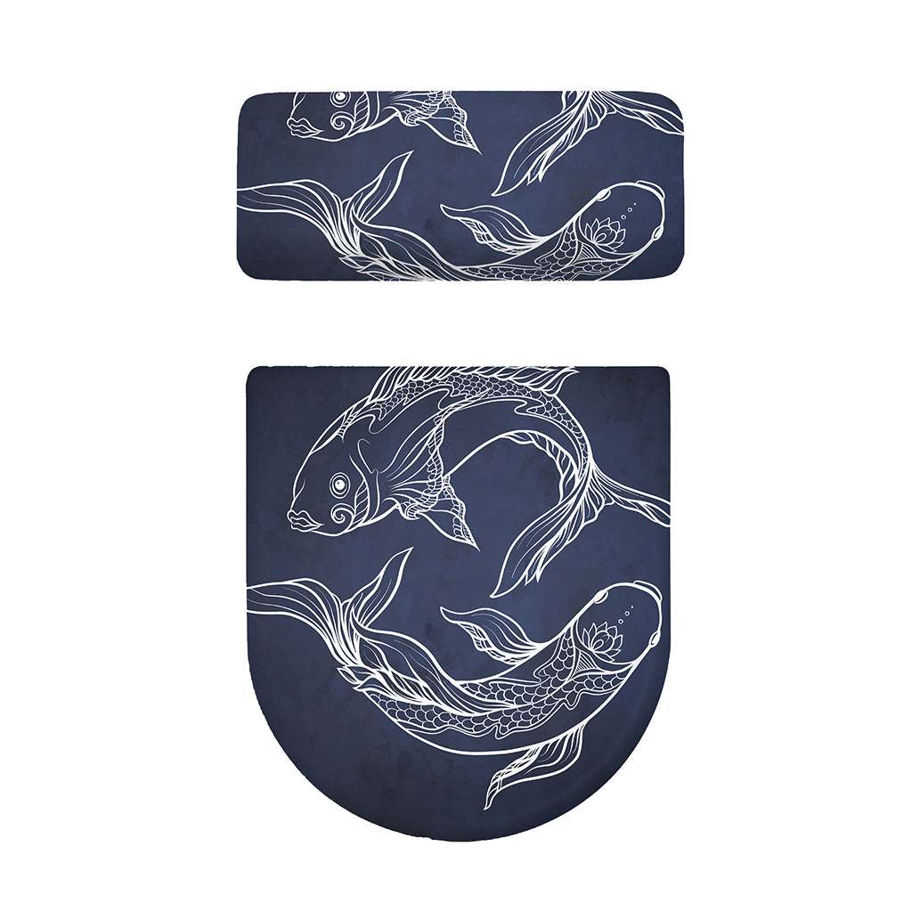 Astrology Pisces Sign Print Toilet Lid And Tank Cover Set