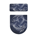 Astrology Pisces Sign Print Toilet Lid And Tank Cover Set