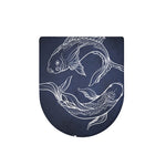 Astrology Pisces Sign Print Toilet Lid Cover