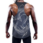 Astrology Pisces Sign Print Training Tank Top