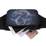 Astrology Pisces Sign Print Waist Bag