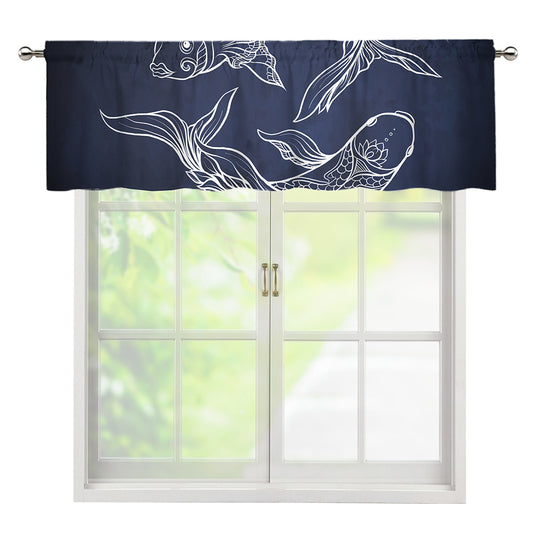 Astrology Pisces Sign Print Window Valance