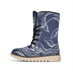 Astrology Pisces Sign Print Winter Boots