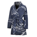 Astrology Pisces Sign Print Women's Bathrobe
