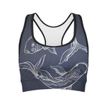 Astrology Pisces Sign Print Women's Sports Bra