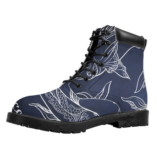Astrology Pisces Sign Print Work Boots