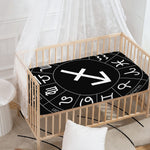Astrology Sagittarius Sign Print Baby Crib Sheet