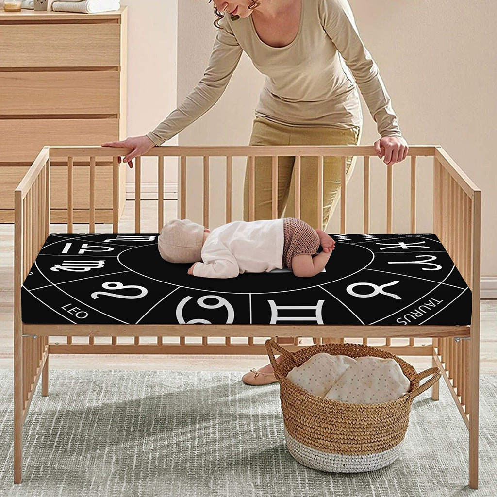 Astrology Sagittarius Sign Print Baby Crib Sheet