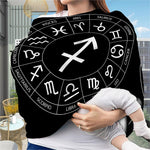 Astrology Sagittarius Sign Print Baby Seat Cover