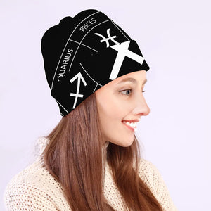 Astrology Sagittarius Sign Print Beanie