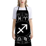 Astrology Sagittarius Sign Print Bib Apron With Pocket