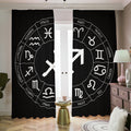 Astrology Sagittarius Sign Print Dimout Pencil Pleat Curtains