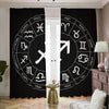 Astrology Sagittarius Sign Print Blackout Pencil Pleat Curtains