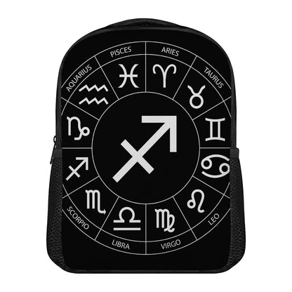 Astrology Sagittarius Sign Print Casual Backpack