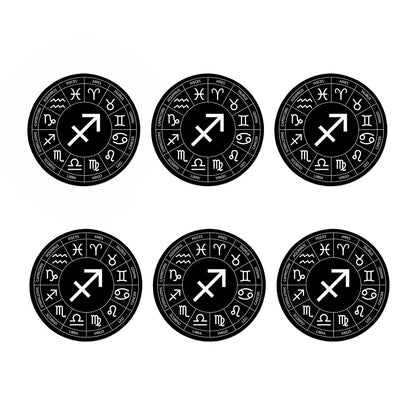 Astrology Sagittarius Sign Print Coaster Set