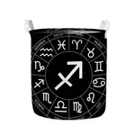 Astrology Sagittarius Sign Print Collapsible Laundry Basket