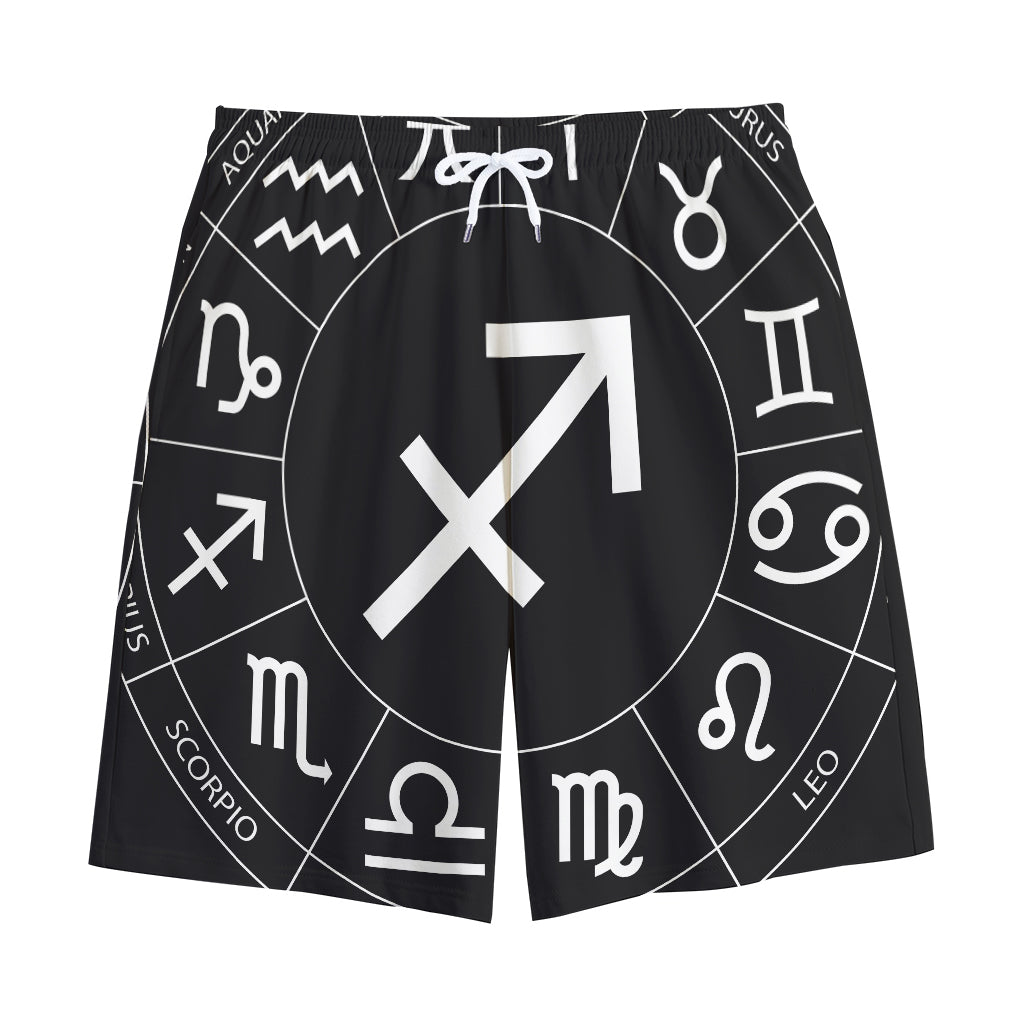 Astrology Sagittarius Sign Print Cotton Shorts