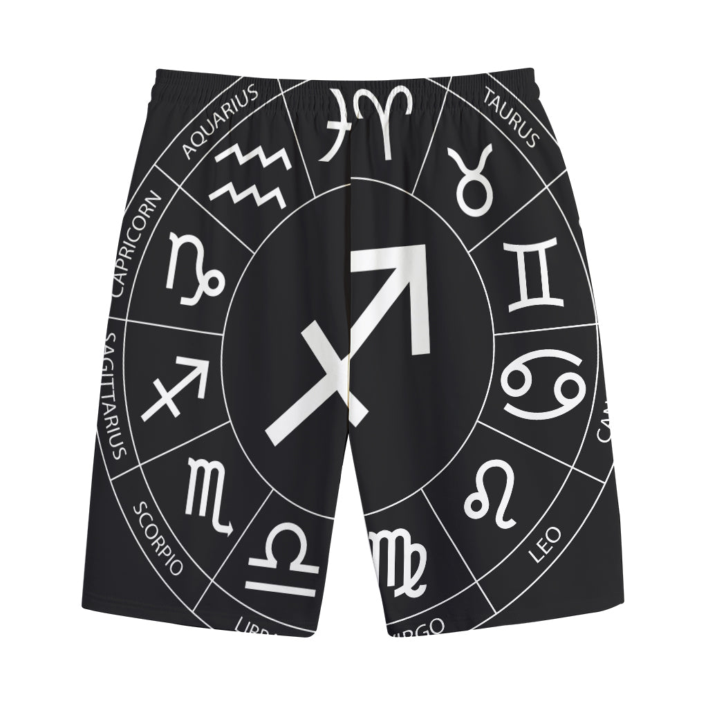 Astrology Sagittarius Sign Print Cotton Shorts