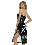 Astrology Sagittarius Sign Print Cross Back Cami Dress