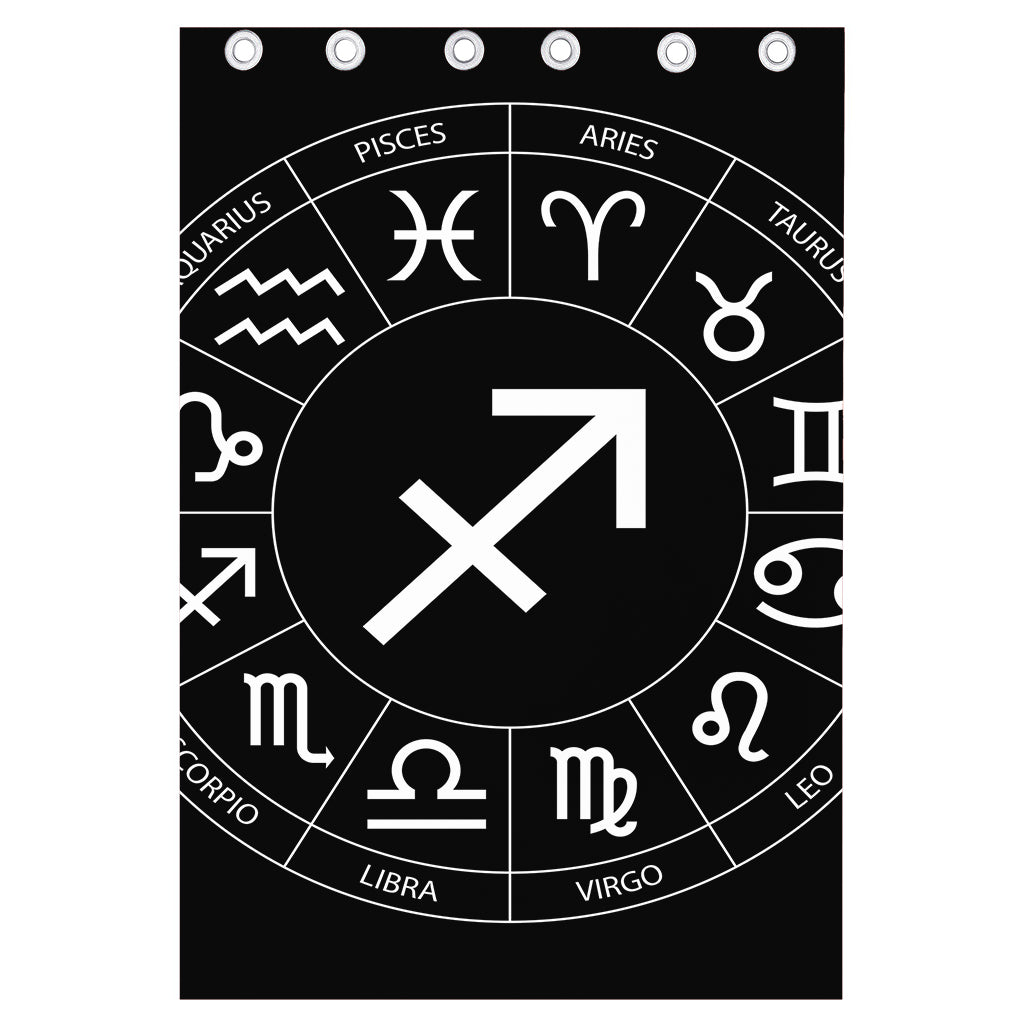 Astrology Sagittarius Sign Print Curtain