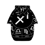 Astrology Sagittarius Sign Print Dog Zip Up Hoodie