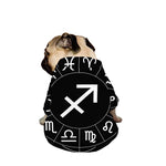 Astrology Sagittarius Sign Print Dog Zip Up Jacket