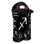 Astrology Sagittarius Sign Print Double Neoprene Wine Tote