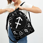 Astrology Sagittarius Sign Print Drawstring Backpack