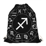 Astrology Sagittarius Sign Print Drawstring Bag