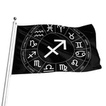 Astrology Sagittarius Sign Print Flag