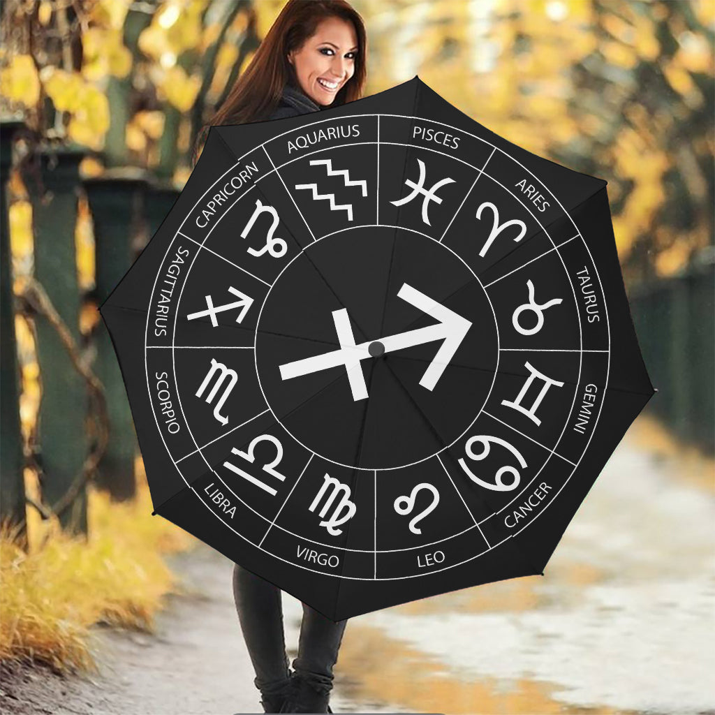 Astrology Sagittarius Sign Print Foldable Umbrella