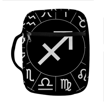 Astrology Sagittarius Sign Print Front Pocket Bible Bag