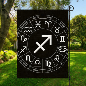 Astrology Sagittarius Sign Print Garden Flag