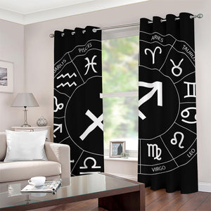 Astrology Sagittarius Sign Print Grommet Curtains