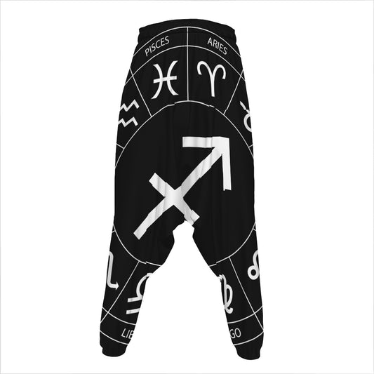 Astrology Sagittarius Sign Print Hammer Pants
