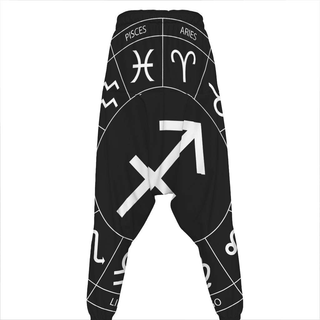 Astrology Sagittarius Sign Print Hammer Pants