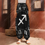 Astrology Sagittarius Sign Print Harem Pants