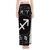 Astrology Sagittarius Sign Print High Slit Maxi Skirt